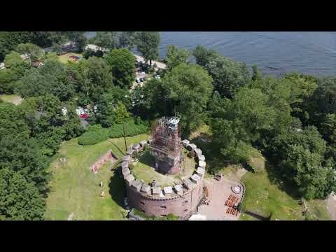 Fort Anioła Engelsburg - Świnoujście. Dron DJI