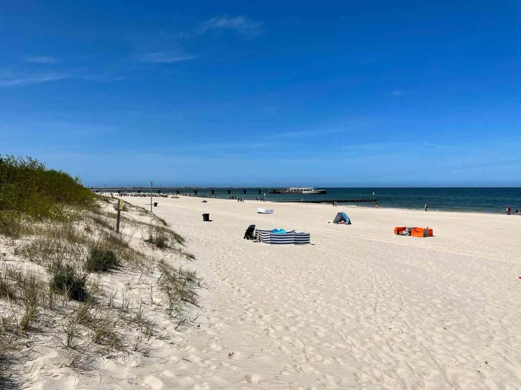 Strand an der polnischen ostsee bei Kolberg