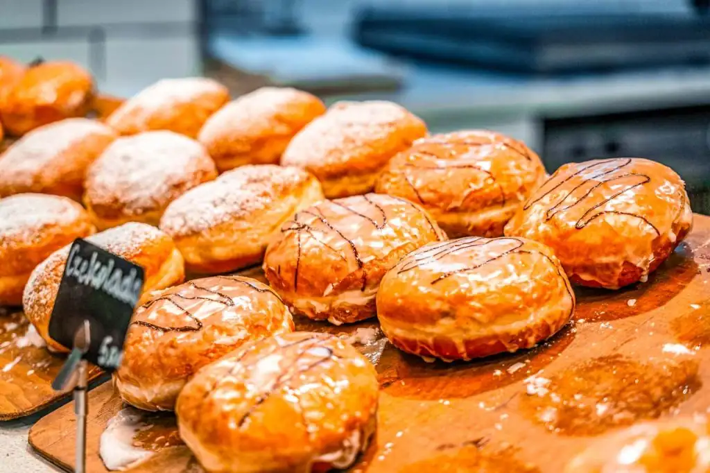 Süßes Polnisch Essen Pączki