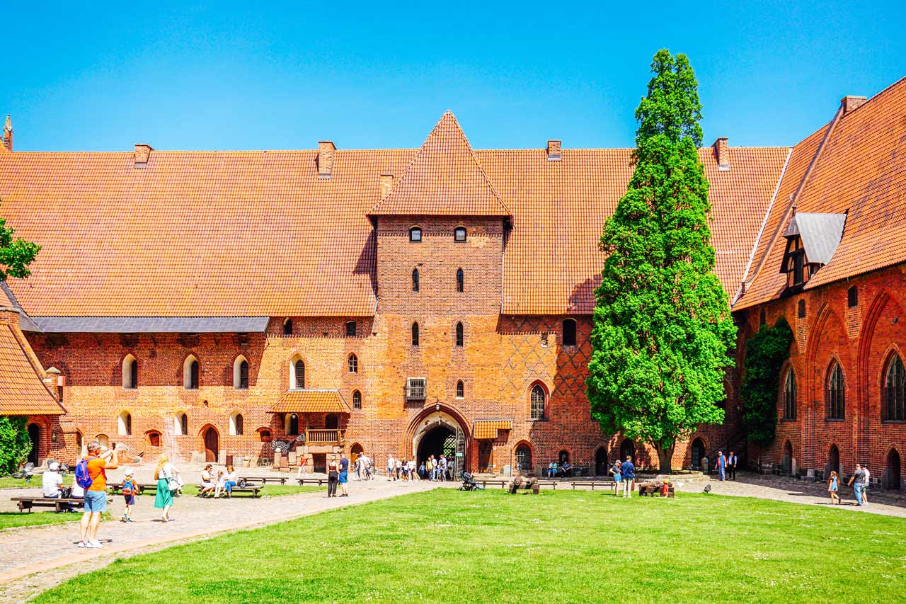 Mittelschloss der Marienburg in Polen