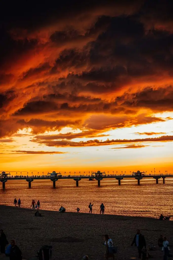 Sonnenuntergang am Strand in Misdroy