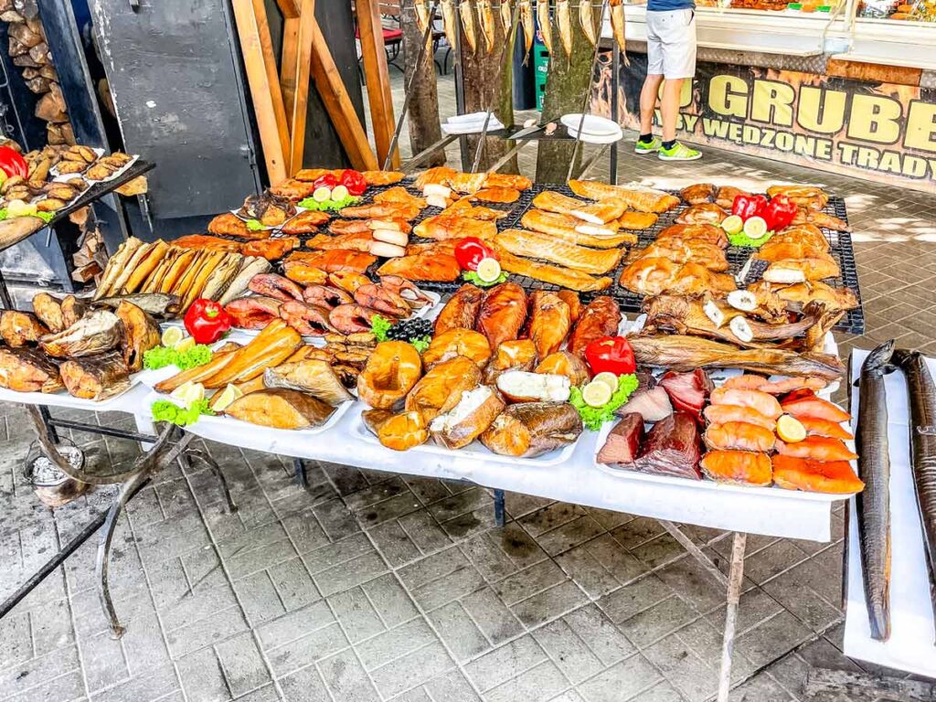 frischer Räucherfisch - ein Geheimtipp in Polen