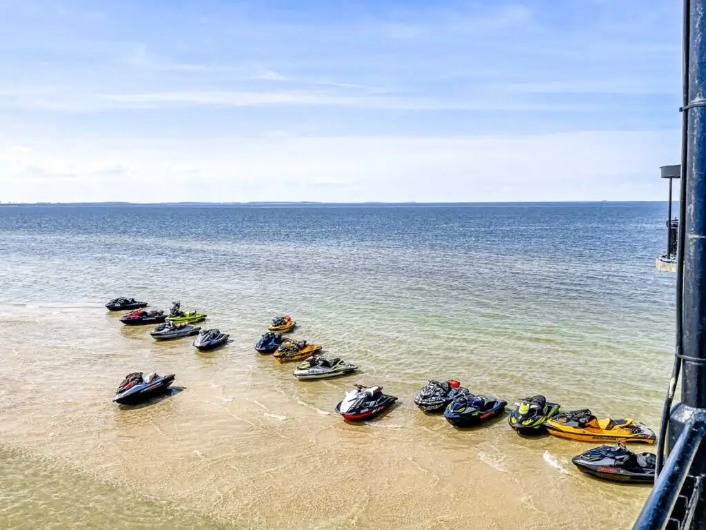 Jetski bei der Seebrücke Misdroy