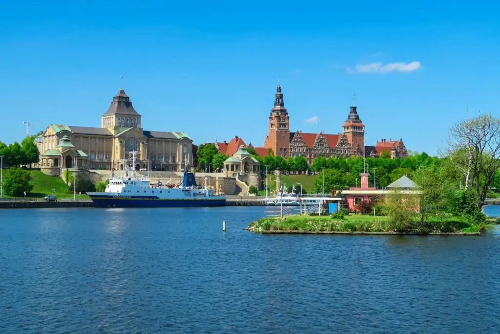 Stettin liegt direkt an der Oder