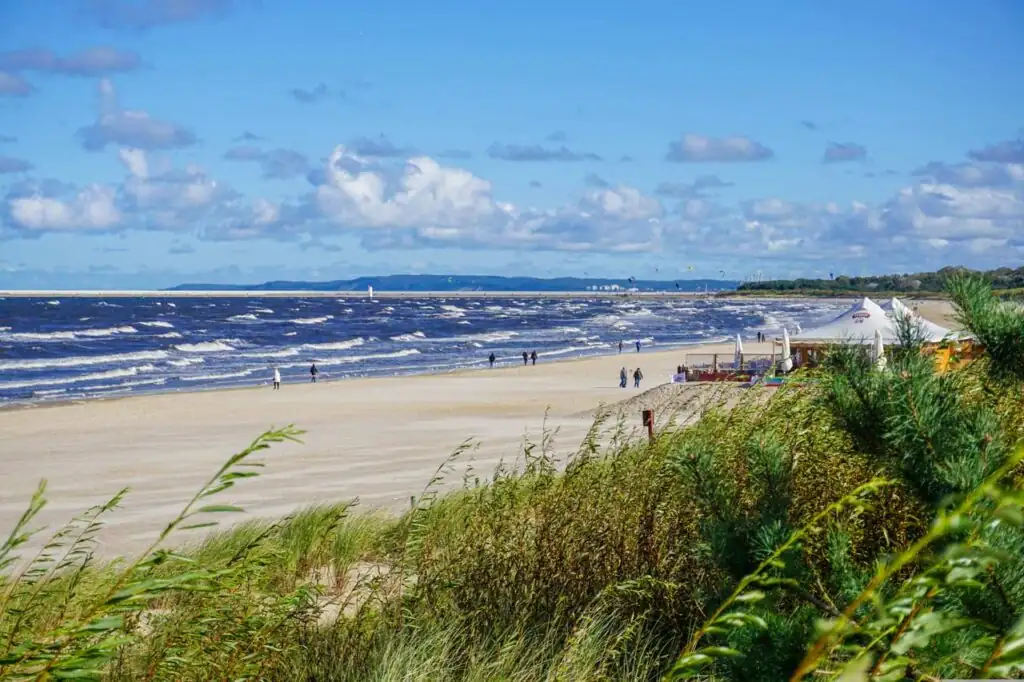 Der Strand von Swinemünder an der Polnischen Ostsee