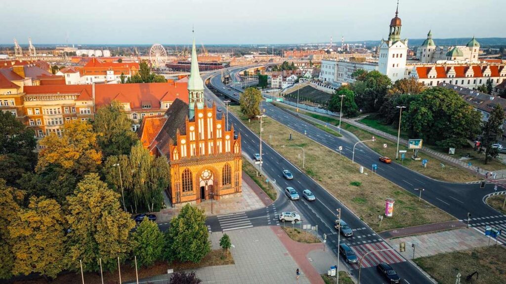 St.-Peter-und-Paul-Kirche in Stettin, eine der ältesten Backsteinkirchen, erbaut im Zuge der Christianisierungsmission des Bischofs Otto von Bamberg.