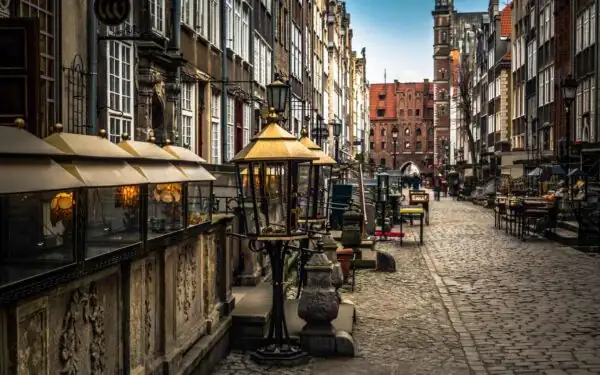 Die Frauengasse (Ulica Mariacka) in Danzig